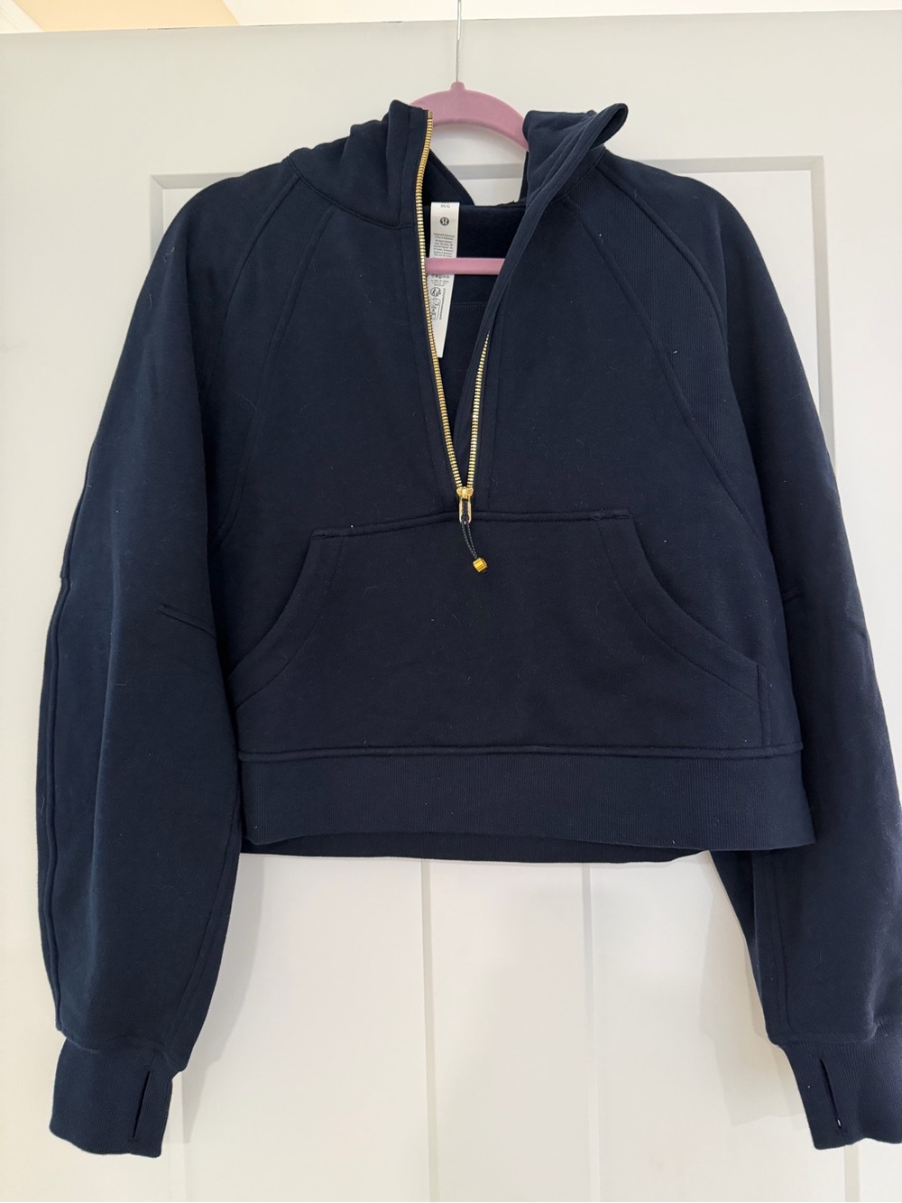 lululemon athletica Navy Half-Zip Hooded Pullover